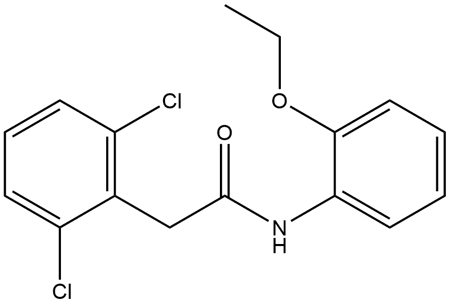 2,6-Dichloro-N-(2-ethoxyphenyl)benzeneacetamide Structure