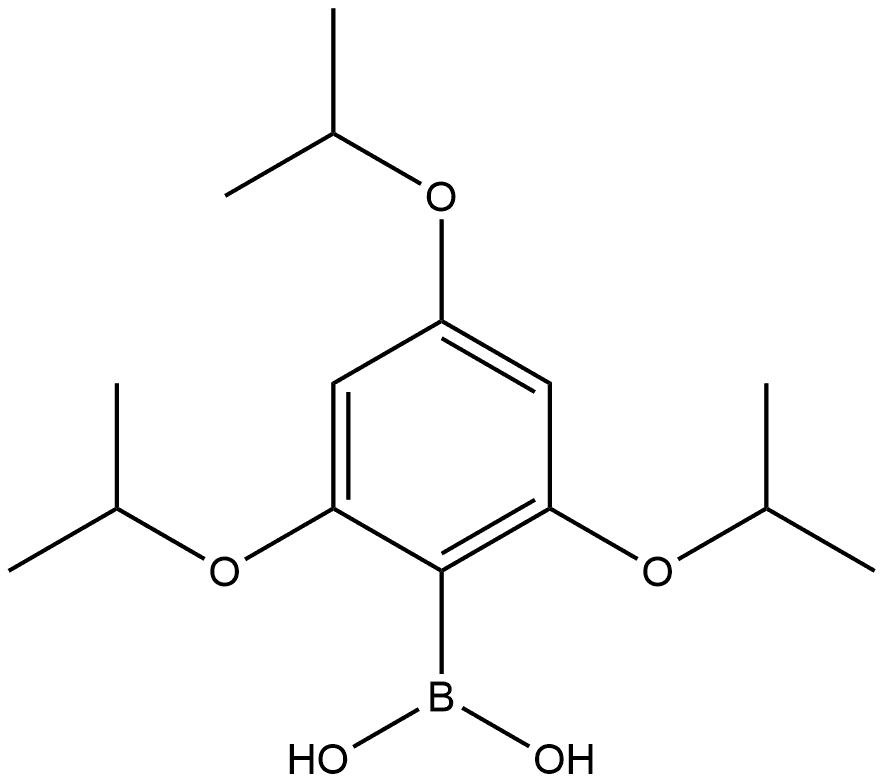 2,4,6-Triiosopropoxyphenylboronic acid Structure