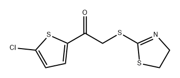 Ethanone, 1-(5-chloro-2-thienyl)-2-[(4,5-dihydro-2-thiazolyl)thio]- 구조식 이미지