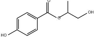 Benzoic acid, 4-hydroxy-, 2-hydroxy-1-methylethyl ester Structure