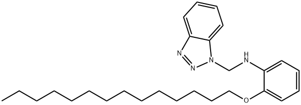 N-(1H-Benzotriazol-1-ylmethyl)-2-(tetradecyloxy)aniline Structure