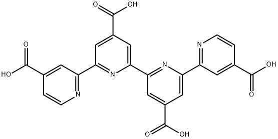 [2,2':6',2'':6'',2'''-Quaterpyridine]-4,4',4'',4'''-tetracarboxylic acid 구조식 이미지