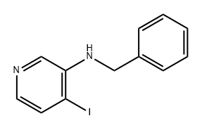 3-Pyridinamine, 4-iodo-N-(phenylmethyl)- Structure