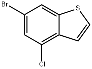 Benzo[b]thiophene, 6-bromo-4-chloro- Structure