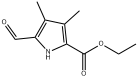 5-Formyl-3,4-dimethyl-pyrrole-2-carboxylic acid ethyl ester Structure