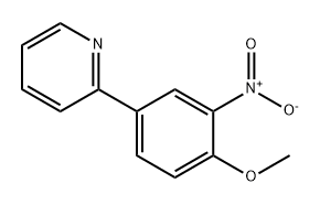 Pyridine, 2-(4-methoxy-3-nitrophenyl)- Structure