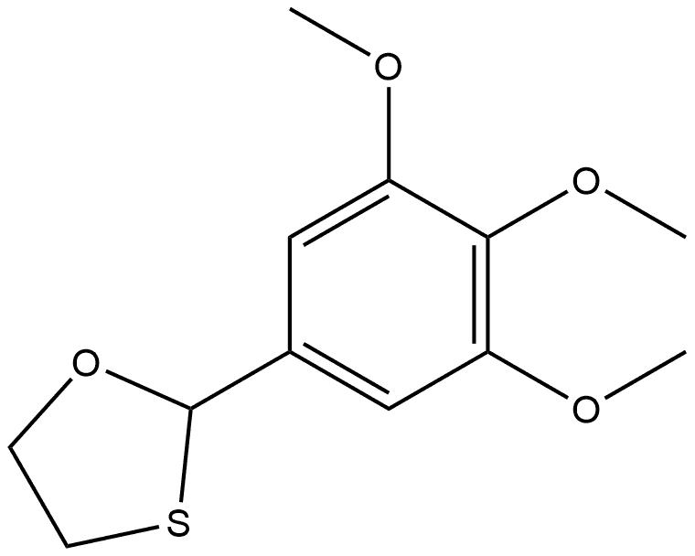 1,3-Oxathiolane, 2-(3,4,5-trimethoxyphenyl)- Structure