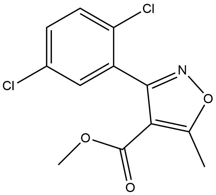 Methyl 3-(2,5-Dichlorophenyl)-5-methylisoxazole-4-carboxylate Structure