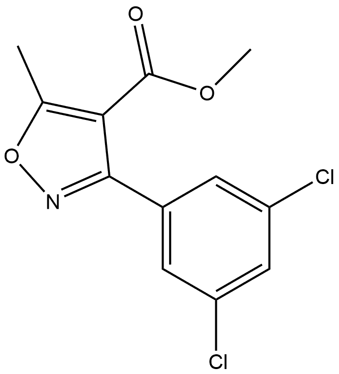 Methyl 3-(3,5-Dichlorophenyl)-5-methylisoxazole-4-carboxylate Structure