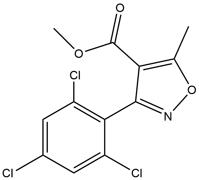 Methyl 5-Methyl-3-(2,4,6-trichlorophenyl)isoxazole-4-carboxylate Structure