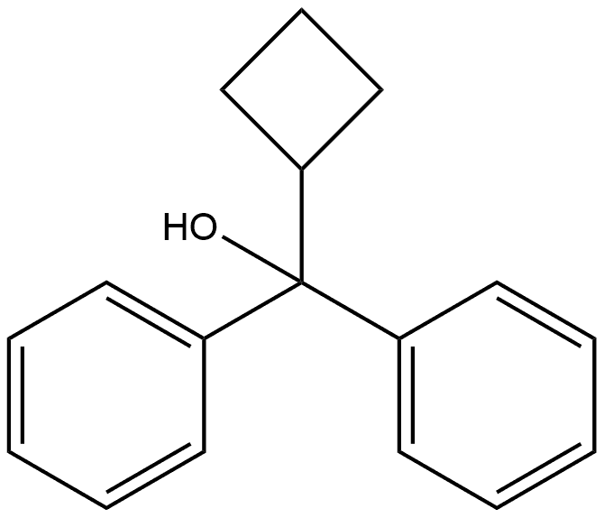 Benzenemethanol, α-cyclobutyl-α-phenyl- 구조식 이미지
