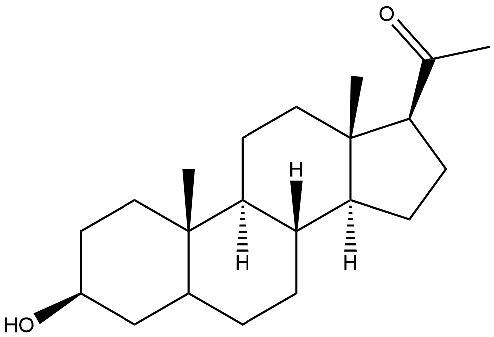 3β-하이드록시프레그난-20-온 구조식 이미지