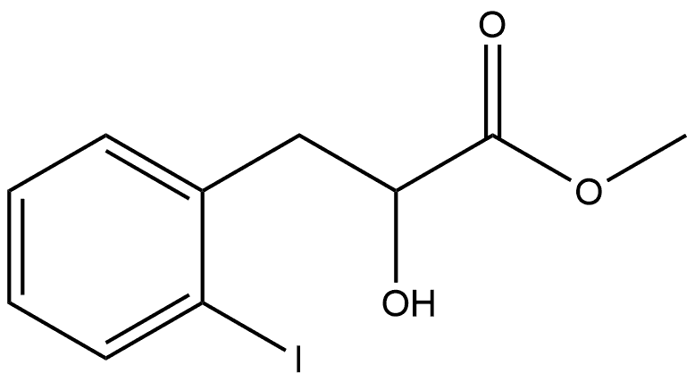 Methyl 2-Hydroxy-3-(2-iodophenyl)propanoate Structure