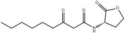 Nonanamide, 3-oxo-N-[(3S)-tetrahydro-2-oxo-3-furanyl]- Structure