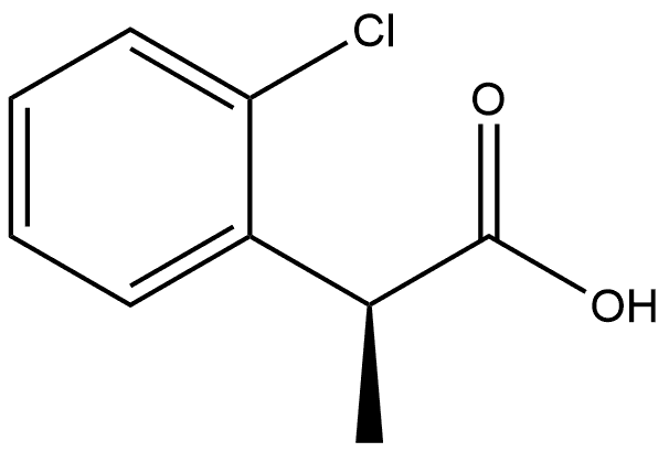 Benzeneacetic acid, 2-chloro-α-methyl-, (αS)- Structure