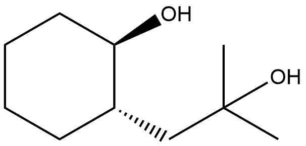 trans-2-(2-hydroxy-2-methylpropyl)cyclohexan-1-ol Structure