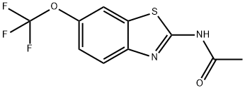 N-[6-(Trifluoromethoxy)-2-benzothiazolyl]acetamide 구조식 이미지