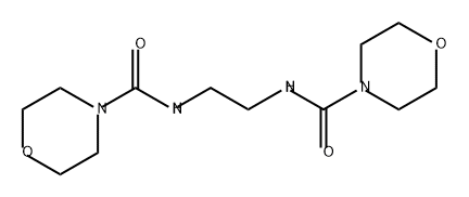 4-Morpholinecarboxamide, N,N'-1,2-ethanediylbis- Structure