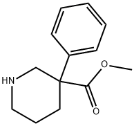 3-Piperidinecarboxylic acid, 3-phenyl-, methyl ester Structure