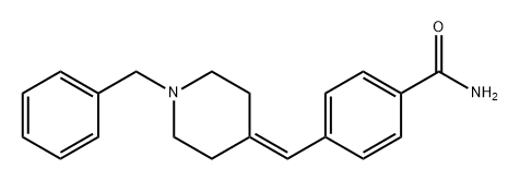 Benzamide, 4-[[1-(phenylmethyl)-4-piperidinylidene]methyl]- 구조식 이미지