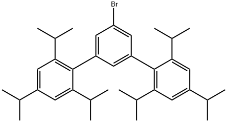 1,1':3',1''-Terphenyl, 5'-bromo-2,2'',4,4'',6,6''-hexakis(1-methylethyl)- Structure