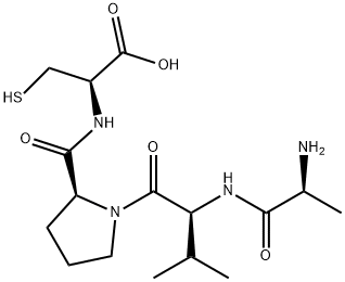 L-Cysteine, L-alanyl-L-valyl-L-prolyl- Structure