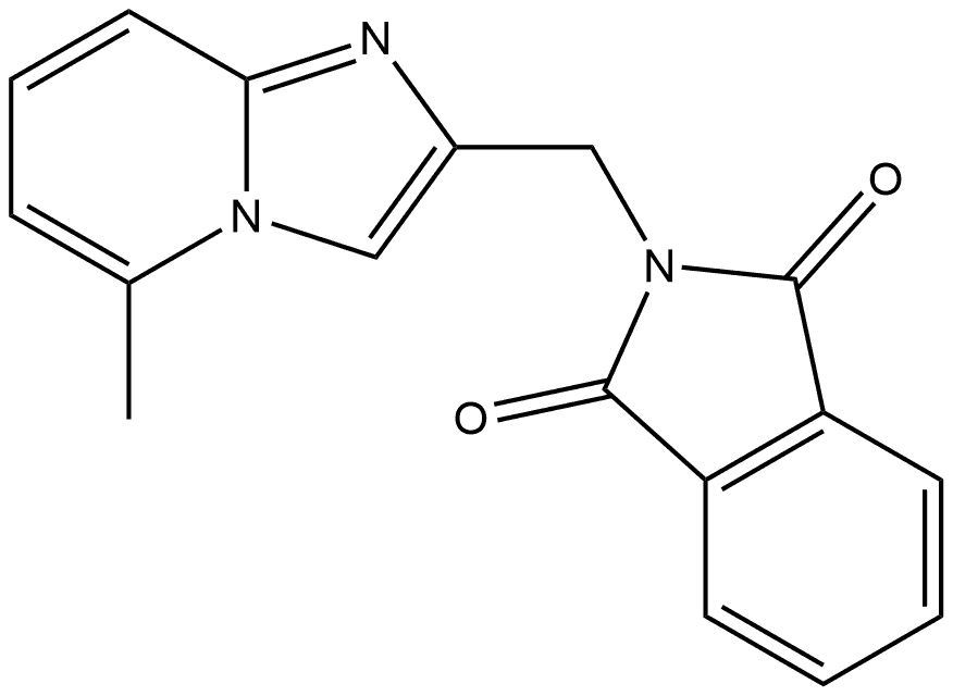 2-[(5-Methylimidazo[1,2-a]pyridin-2-yl)methyl]-1H-isoindole-1,3(2H)-dione Structure