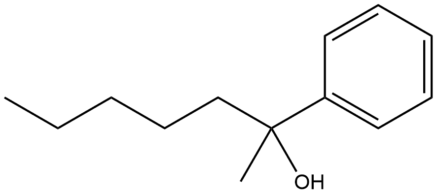 Benzenemethanol, α-methyl-α-pentyl- Structure