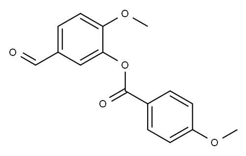 5-formyl-2-methoxyphenyl 4-methoxybenzoate Structure