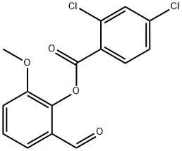 2-Formyl-6-methoxyphenyl 2,4-dichlorobenzoate Structure