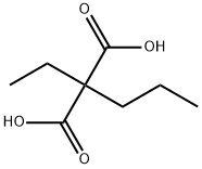 Propanedioic acid, 2-ethyl-2-propyl- 구조식 이미지