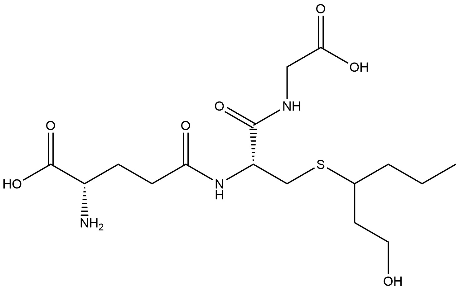 S-3-(Hexan-1-ol)-glutathione Structure