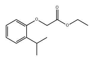 Acetic acid, 2-[2-(1-methylethyl)phenoxy]-, ethyl ester 구조식 이미지