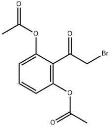 Ethanone, 1-[2,6-bis(acetyloxy)phenyl]-2-bromo- Structure