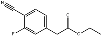 Benzeneacetic acid, 4-cyano-3-fluoro-, ethyl ester Structure