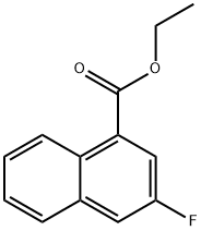 1-Naphthalenecarboxylic acid, 3-fluoro-, ethyl ester Structure