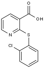 2-[(2-Chlorophenyl)sulfanyl]pyridine-3-carboxylic acid Structure