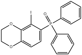 Phosphine oxide, (2,3-dihydro-5-iodo-1,4-benzodioxin-6-yl)diphenyl- 구조식 이미지