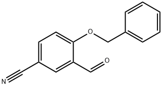 Benzonitrile, 3-formyl-4-(phenylmethoxy)- 구조식 이미지