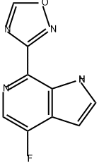 1H-Pyrrolo[2,3-c]pyridine, 4-fluoro-7-(1,2,4-oxadiazol-3-yl)- Structure