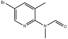 Formamide, N-(5-bromo-3-methyl-2-pyridinyl)-N-methyl- 구조식 이미지