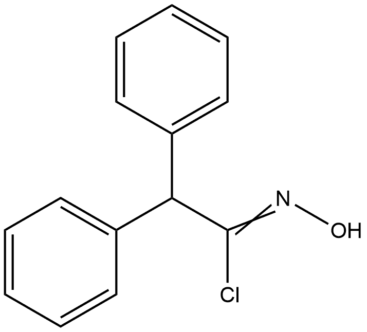 Benzeneethanimidoyl chloride, N-hydroxy-α-phenyl- Structure