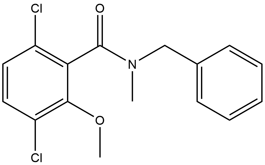 3,6-Dichloro-2-methoxy-N-methyl-N-(phenylmethyl)benzamide Structure