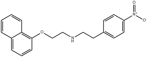 Benzeneethanamine, N-[2-(1-naphthalenyloxy)ethyl]-4-nitro- Structure