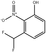 Phenol, 3-(difluoromethyl)-2-nitro- Structure