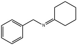 Benzenemethanamine, N-cyclohexylidene- Structure