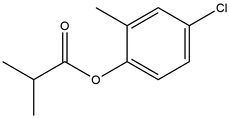 4-Chloro-2-methylphenyl 2-methylpropanoate Structure