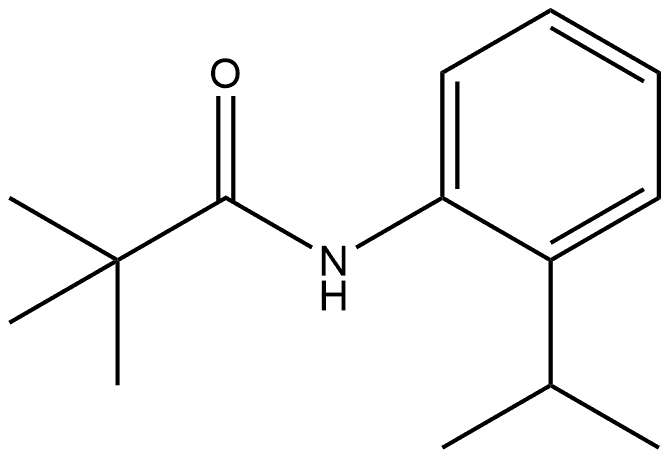 2,2-Dimethyl-N-[2-(1-methylethyl)phenyl]propanamide Structure