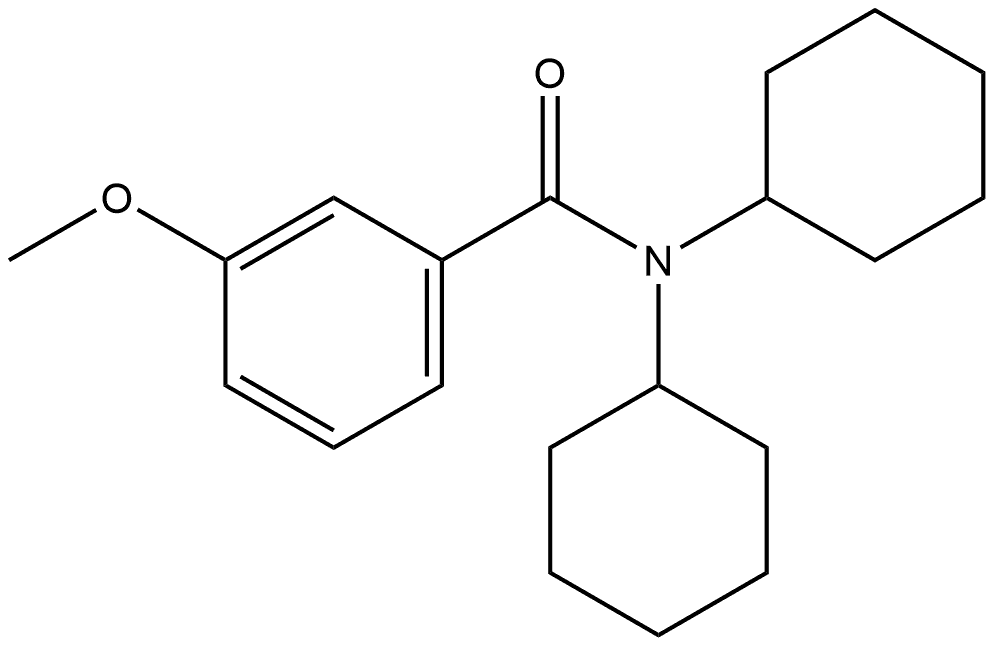 N,N-Dicyclohexyl-3-methoxybenzamide Structure