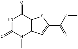 Methyl 1,2,3,4-tetrahydro-1-methyl-2,4-dioxothieno[3,2-d]pyrimidine-6-carboxylate Structure